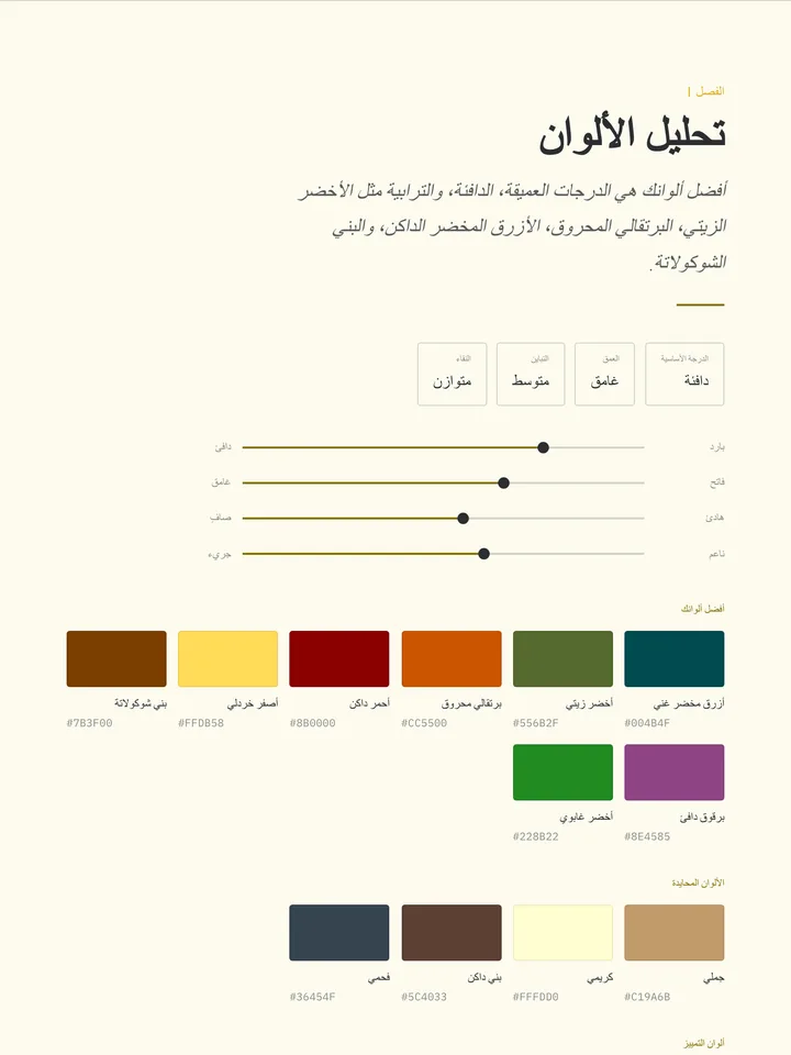 تحليل الألوان الشخصي