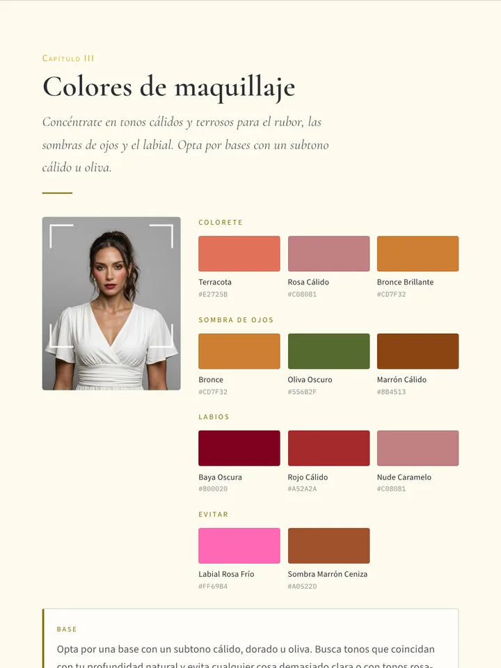 Análisis de maquillaje