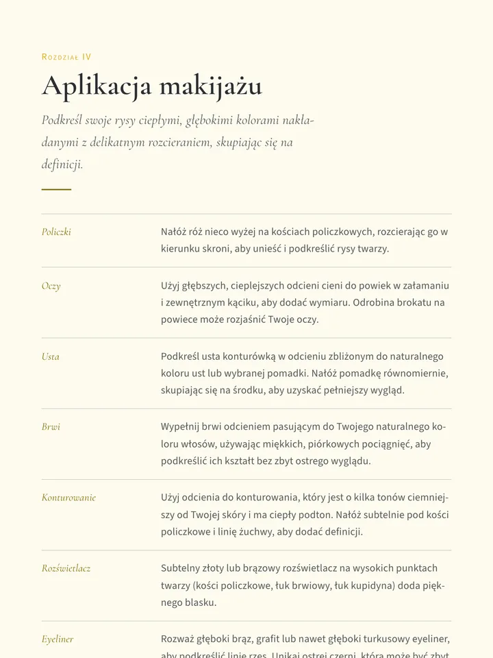 Aplikacja makijażu